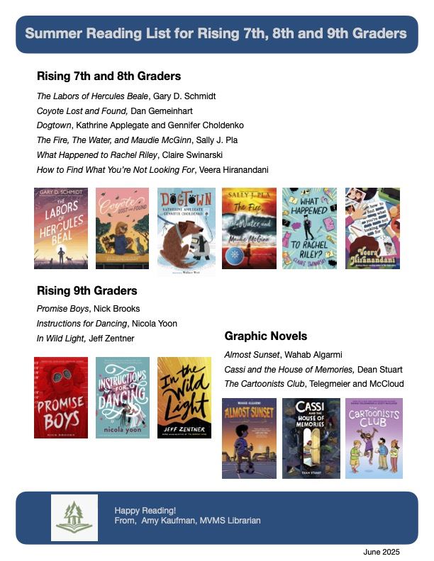 Summer Reading Book List